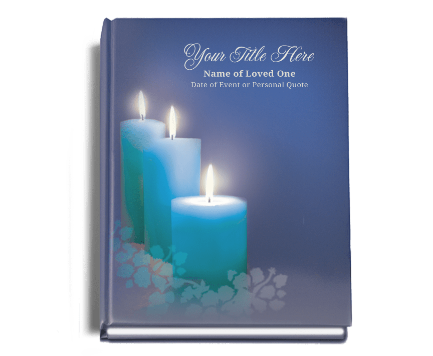 Enlighten Perfect Bind Memorial Funeral Guest Book - The Funeral Program Site