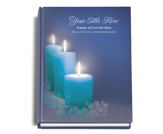 Enlighten Perfect Bind Memorial Funeral Guest Book - The Funeral Program Site