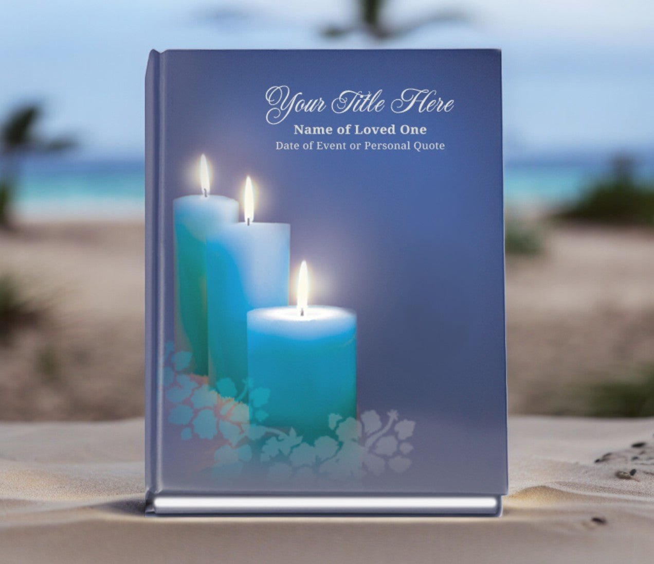 Enlighten Perfect Bind Memorial Funeral Guest Book - The Funeral Program Site