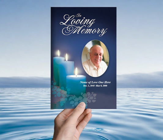 Enlighten Funeral Program Template