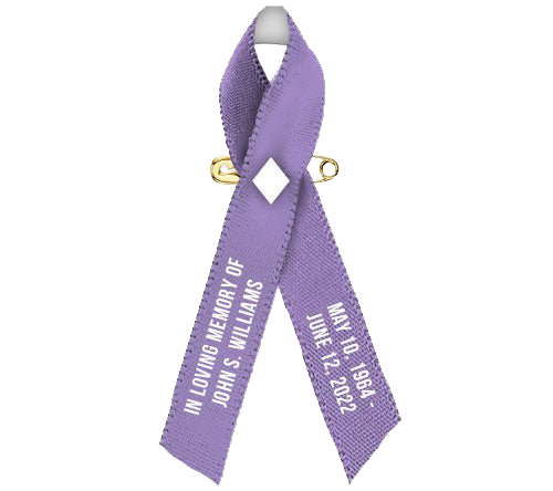 Esophageal Cancer Ribbon Personalized (Periwinkle) - Pack of 10