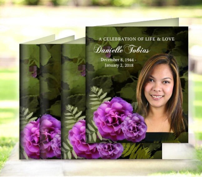 Essence Memorial Cards Done For You Design & Print (Pack of 50) - The Funeral Program Site