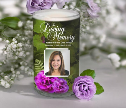 Essence Personalized Glass Memorial Candle