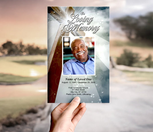 Eternal Funeral Program Template