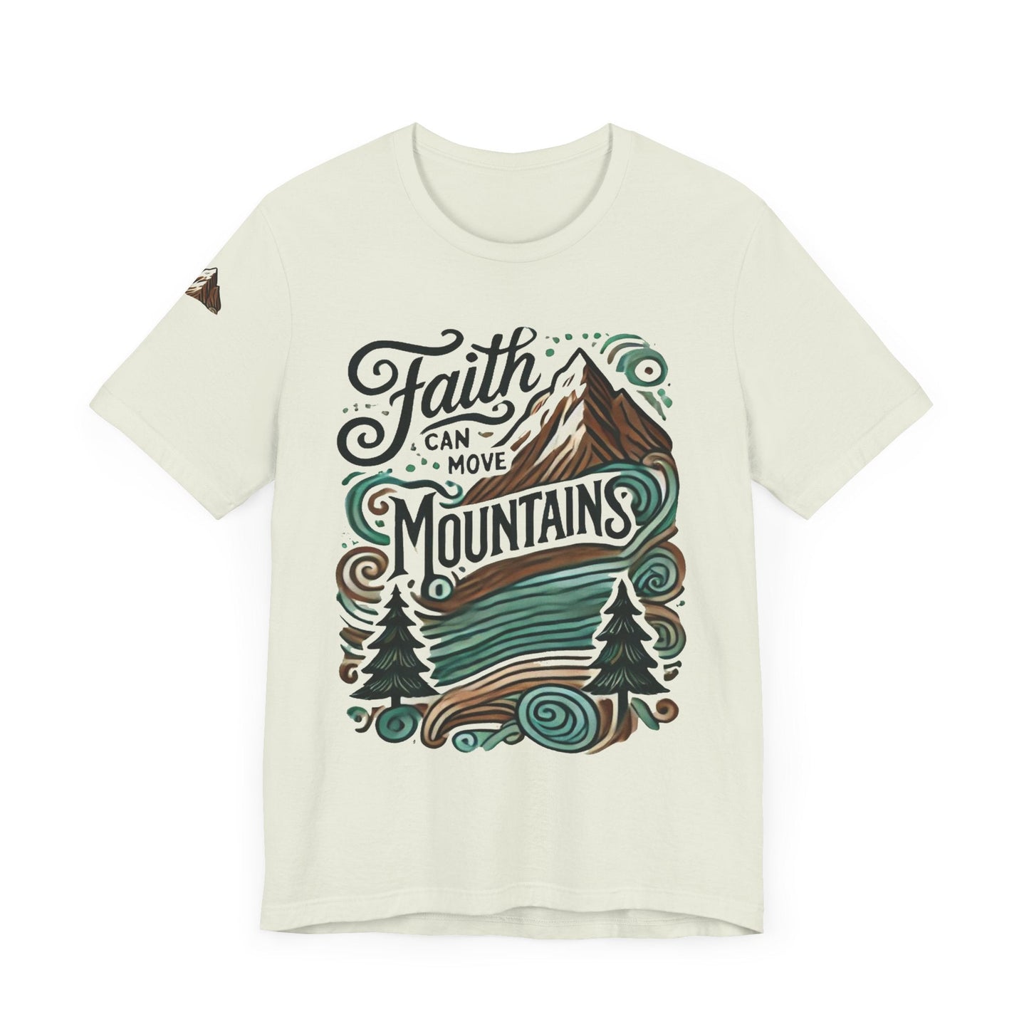 Faith Can Move Mountains Unisex Faith Based TShirt - The Funeral Program Site