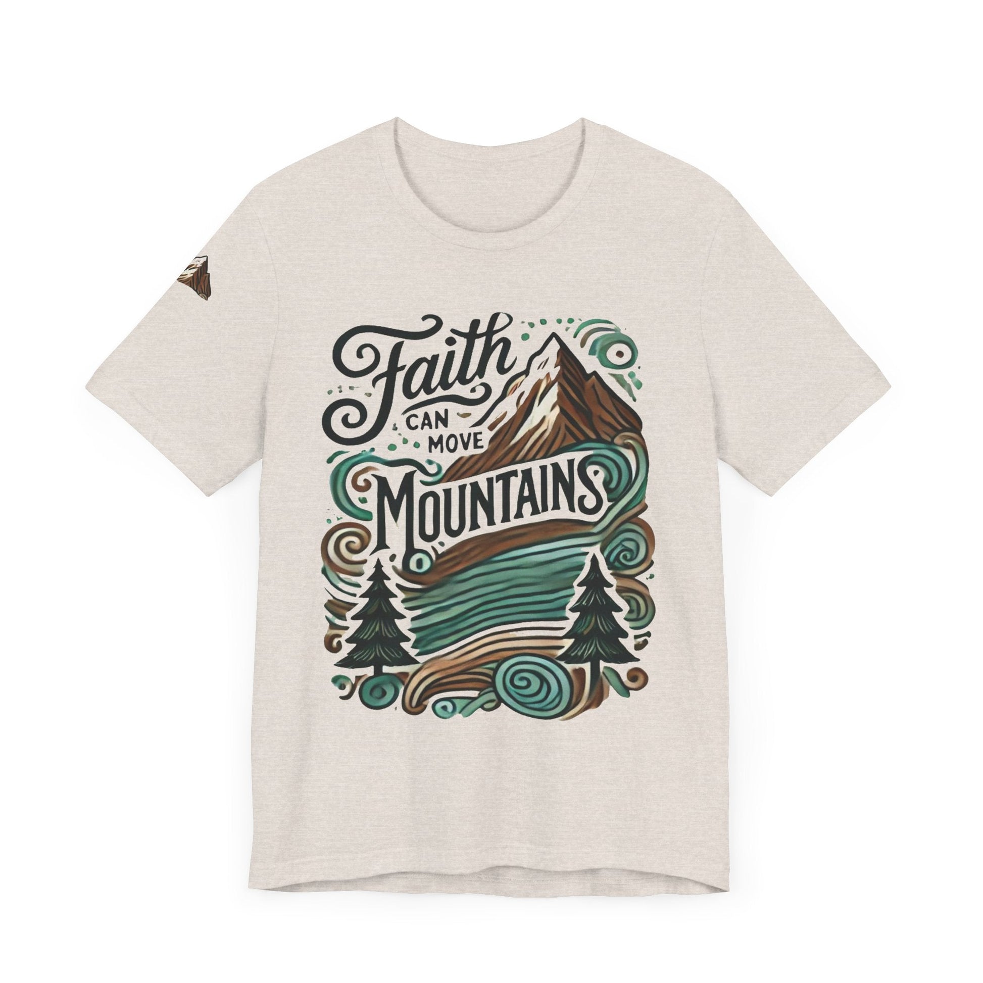 Faith Can Move Mountains Unisex Faith Based TShirt - The Funeral Program Site