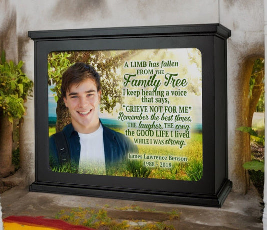 Family Tree Photo Light Box Memorial - The Funeral Program Site