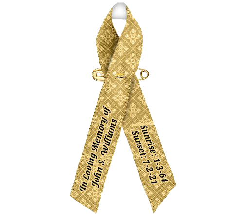 Flourish Custom Awareness Ribbon - Pack of 10