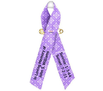 Flourish Custom Awareness Ribbon - Pack of 10