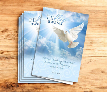 Fly Away Funeral Program Paper (Pack of 25) - The Funeral Program Site