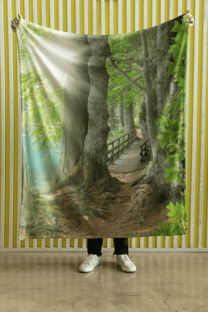 Forest Memorial Blanket Sherpa Throw - The Funeral Program Site