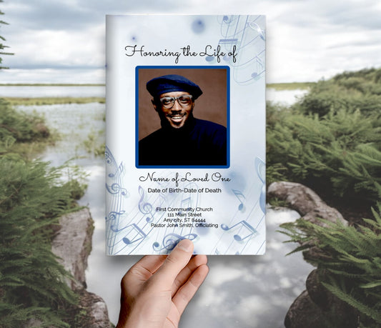 Song Online Funeral Program Template