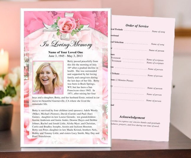 Precious Funeral Flyer Template