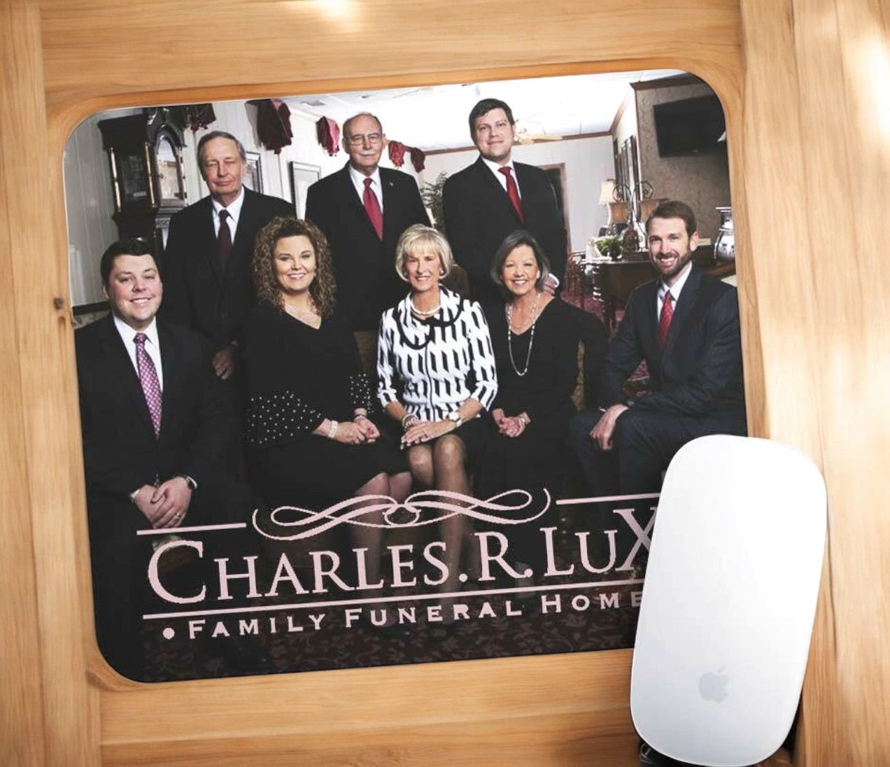 Funeral Home Personalized Mouse Pad Full Photo and Logo - The Funeral Program Site