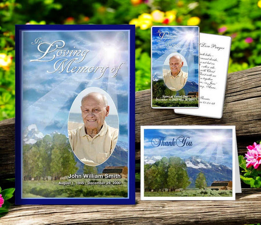 Funeral Stationery Template Bundle - Outdoor - The Funeral Program Site