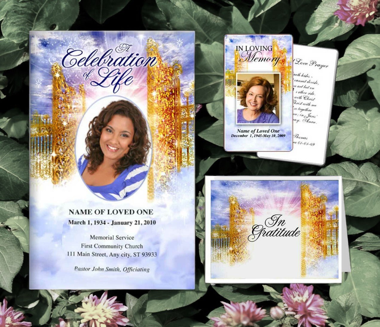 Funeral Stationery Template Bundle - Pathway - The Funeral Program Site