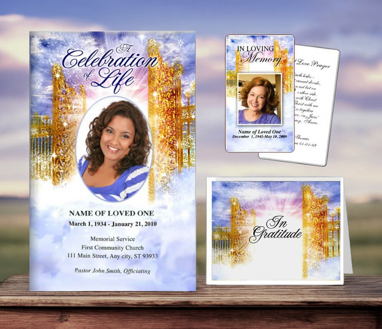 Funeral Stationery Template Bundle - Pathway - The Funeral Program Site