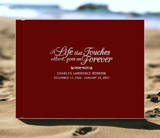 A Life That Touches Landscape Funeral Guest Book