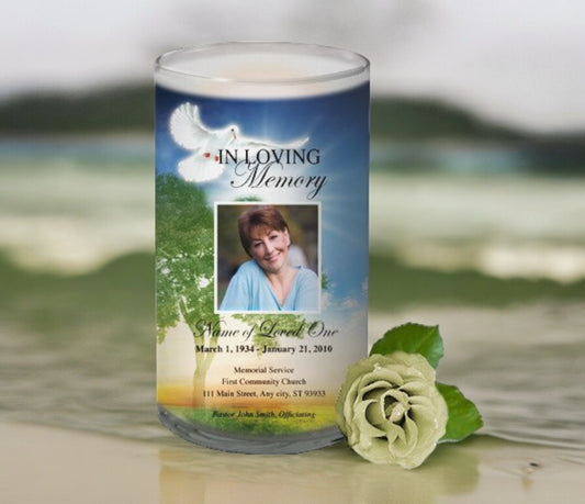 Gardener Personalized Glass Memorial Candle