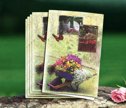 Gardeners Glory Funeral Program Paper (Pack of 25)