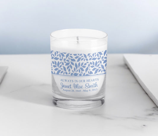Genesis Personalized Votive Memorial Candle