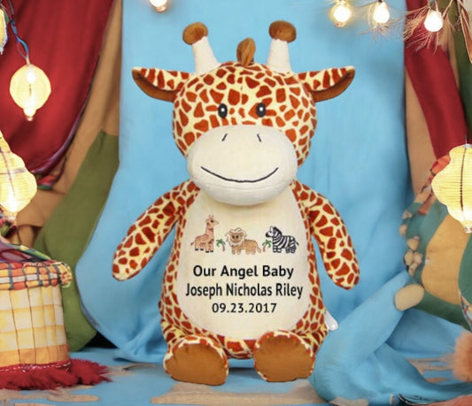 Giraffe Memorial Stuffed Animal-Urn