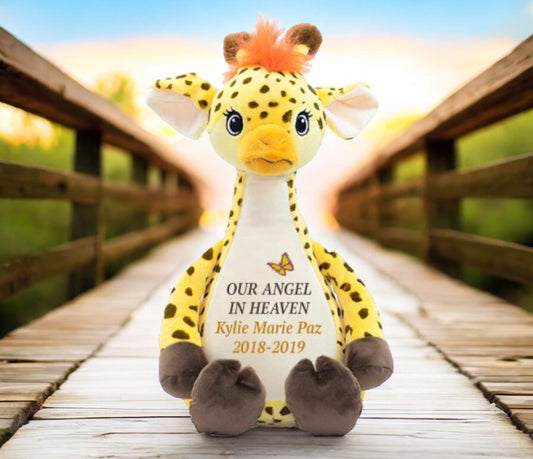 Sunny Giraffe Memorial Stuffed Animal-Urn