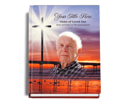 Glorify Perfect Bind Memorial Funeral Guest Book - The Funeral Program Site