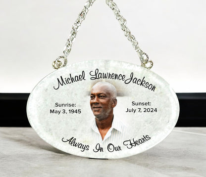 Oval Cremation Urn Plate Medallion