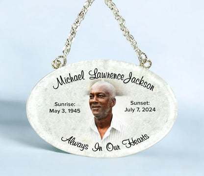 Oval Cremation Urn Plate Medallion