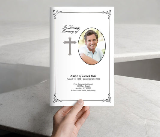 Grace Funeral Program Template