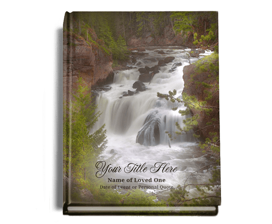 Graceful Perfect Bind Memorial Funeral Guest Book - The Funeral Program Site