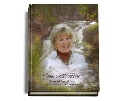 Graceful Perfect Bind Memorial Funeral Guest Book - The Funeral Program Site