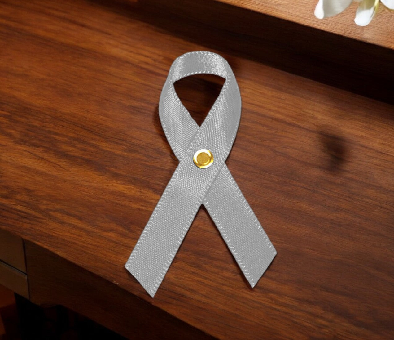 Gray Cancer Ribbon, Awareness Ribbons (No Personalization) - Pack of 10