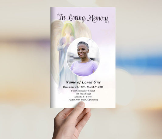 Halo Funeral Program Template - The Funeral Program Site