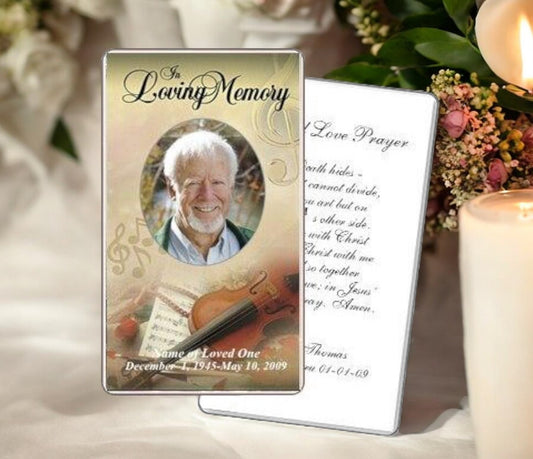 Harmony Prayer Card Template