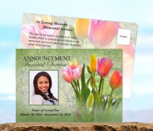 Harvest Funeral Announcement Template - The Funeral Program Site