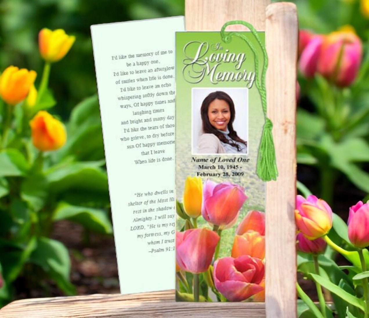 Harvest Memorial Bookmark Template - The Funeral Program Site