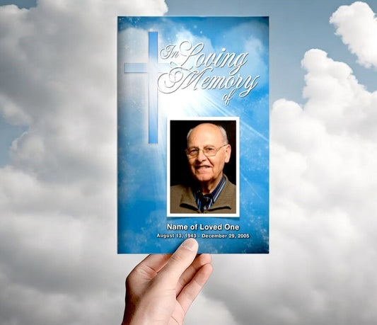 Heaven Funeral Program Template - The Funeral Program Site