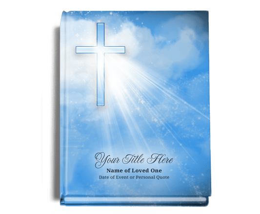 Heaven Perfect Bind Memorial Funeral Guest Book - The Funeral Program Site