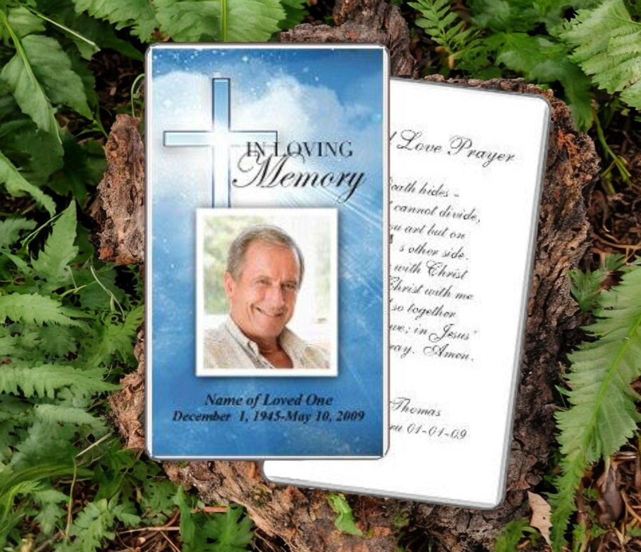 Heaven Prayer Card Template - The Funeral Program Site