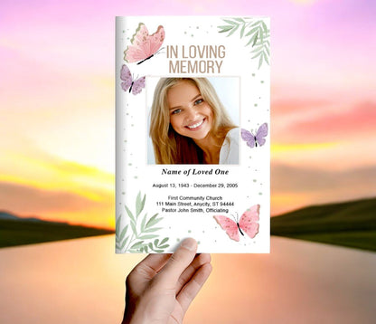 Henrietta Funeral Program Template - The Funeral Program Site