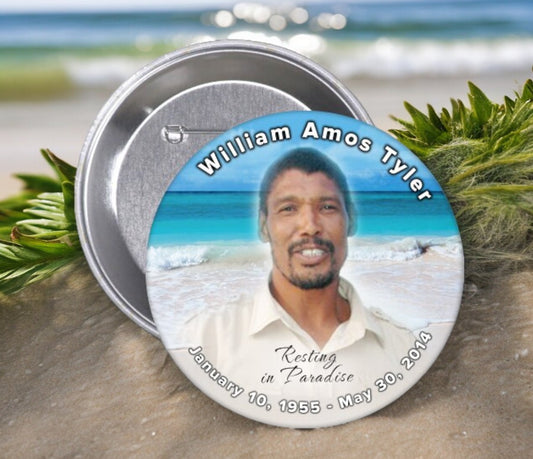 Caribbean Memorial Button Pin (Pack of 10)