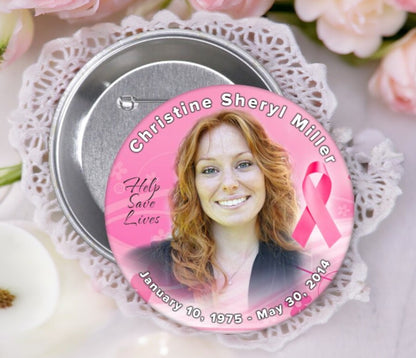 Awareness Memorial Button Pin (Pack of 10)