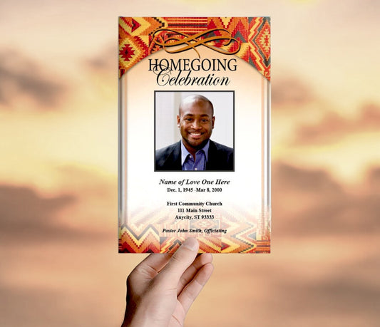 Impala Funeral Program Template