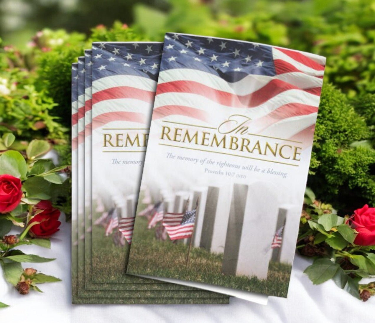 In Remembrance Funeral Program Paper (Pack of 25) - The Funeral Program Site