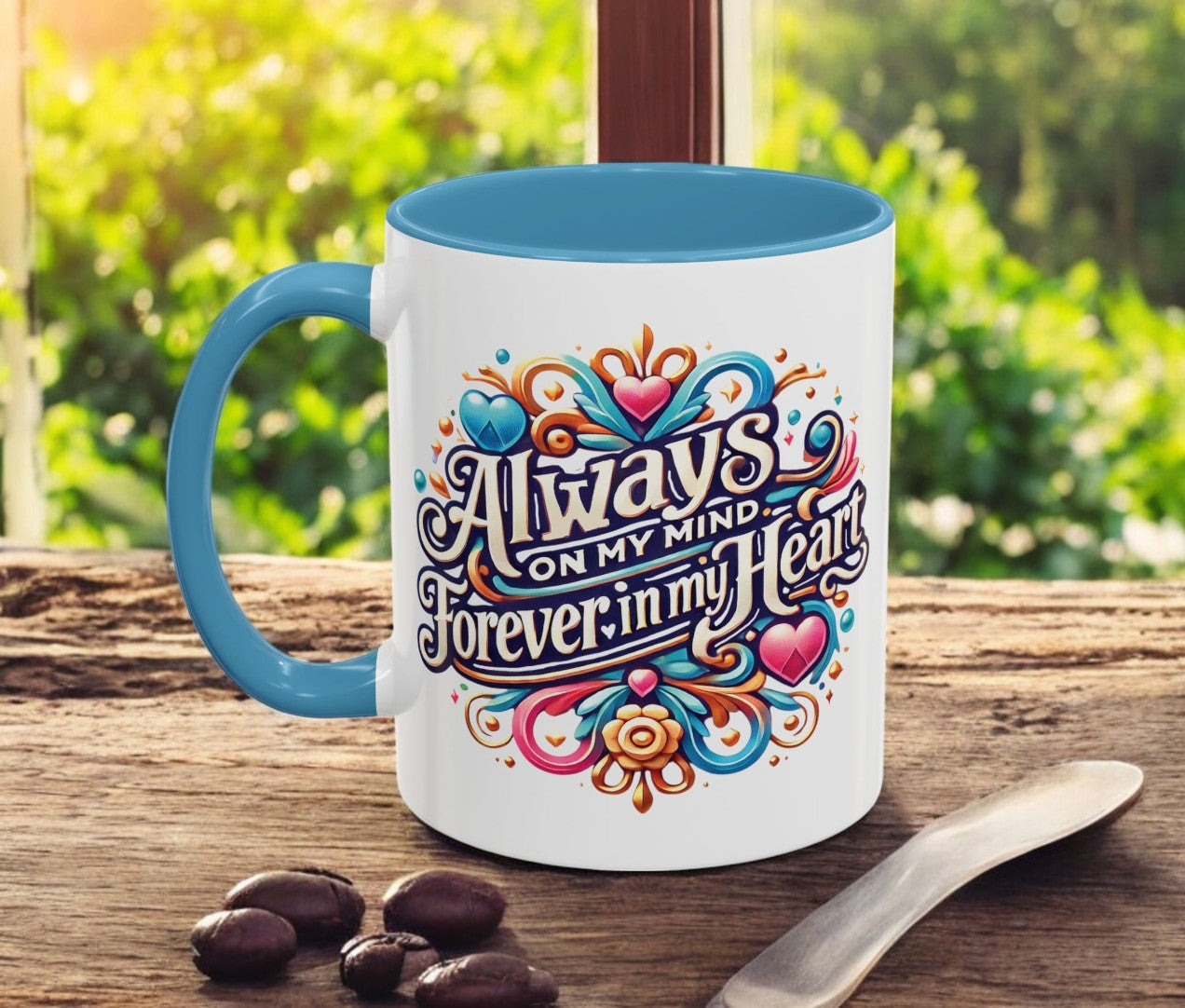 Always On My Mind In Memory Coffee Mug - The Funeral Program Site