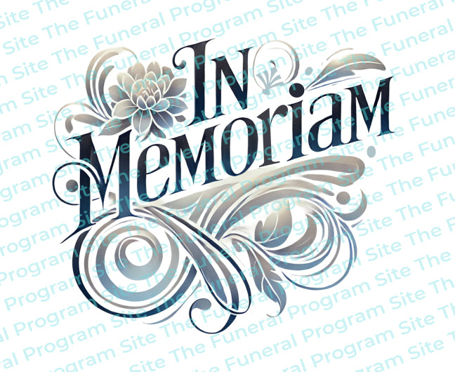 In Memoriam Funeral Program Title