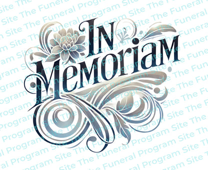 In Memoriam Funeral Program Title