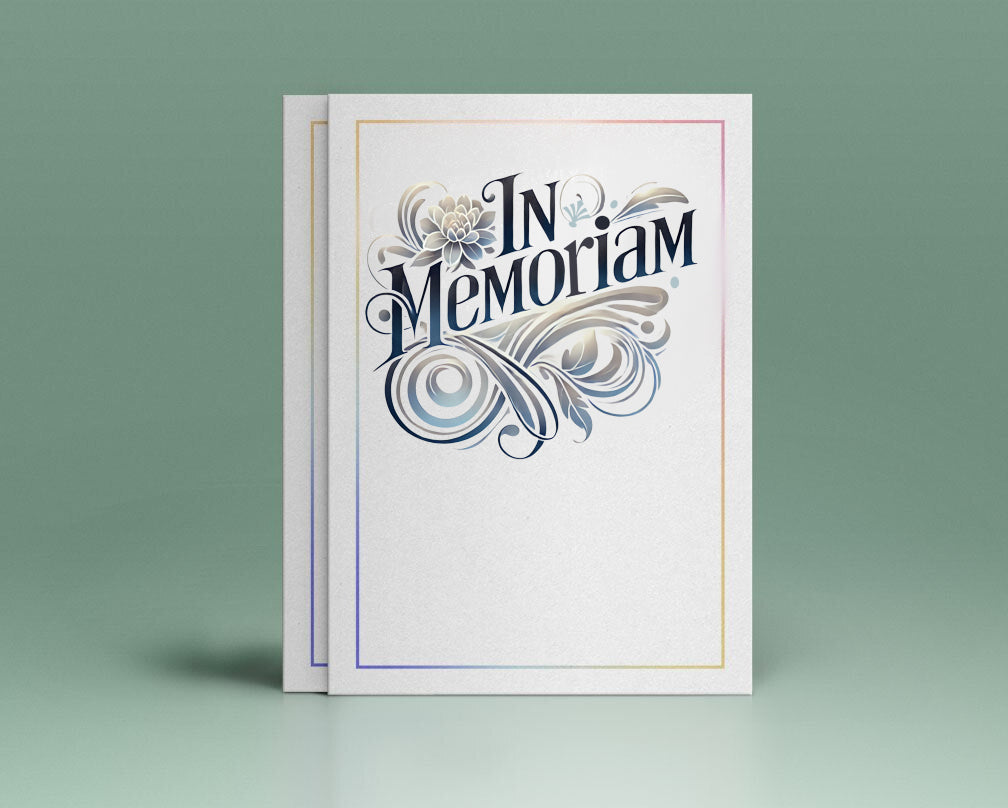 In Memoriam Funeral Program Title